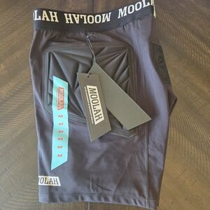 Moolah Women's Black Padded Basketball Compression Shorts Size Medium New Womens